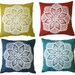 Granny Pillow - Doily- Hand screenprinted Cushion - Insert included