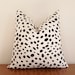 Set of two (2)- Decorative Pillow Covers- 12x12"-  Togo- Dots- Spots- Black- White-  WITH INSERTS- Crib Pillow