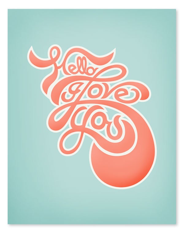 Hello, I love you Art Print // 8 x 10