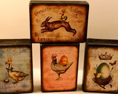 Vintage Label Blocks