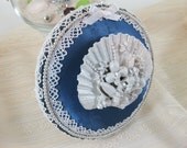 Embroidery Hoop Art Victorian Style Recycled Materials