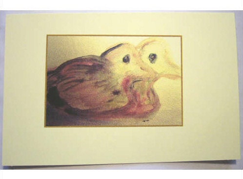 Handcrafted -Feng Shui-Love Ducks Greeting Card