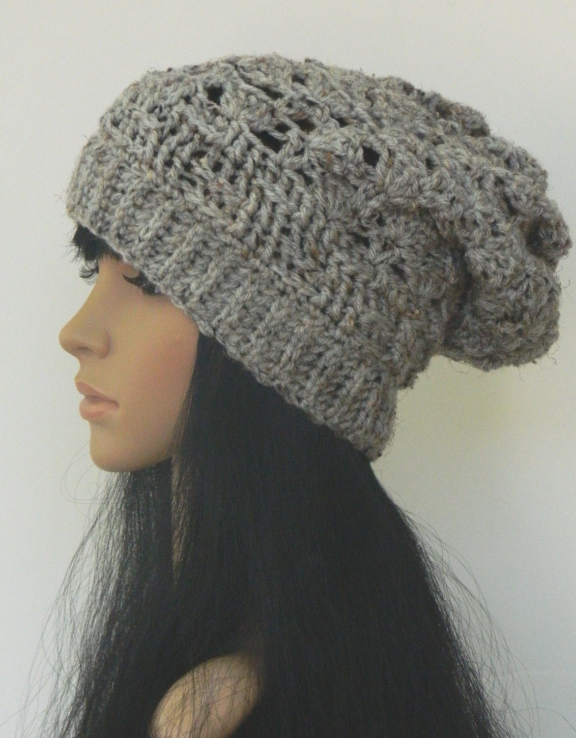 Slouchy Beanie Winter  Style Beret tams Snood Beanie  Headwarmers  Adults Women Teens In Grey
