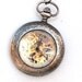 Steampunk - SHERLOCK HOLMES -  Pocket Watch - Mechanical - Large - Skeleton Style - Necklace - Gray Silver - GlazedBlackCherry