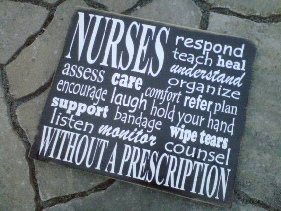 Nurses wooden sign by dressingroom5