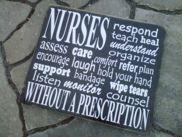 Nurses wooden sign by dressingroom5