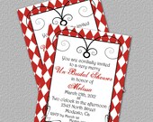 Printable Birthday Invitation, Bridal Shower Invitation, Alice in Wonderland Invitation, Invite
