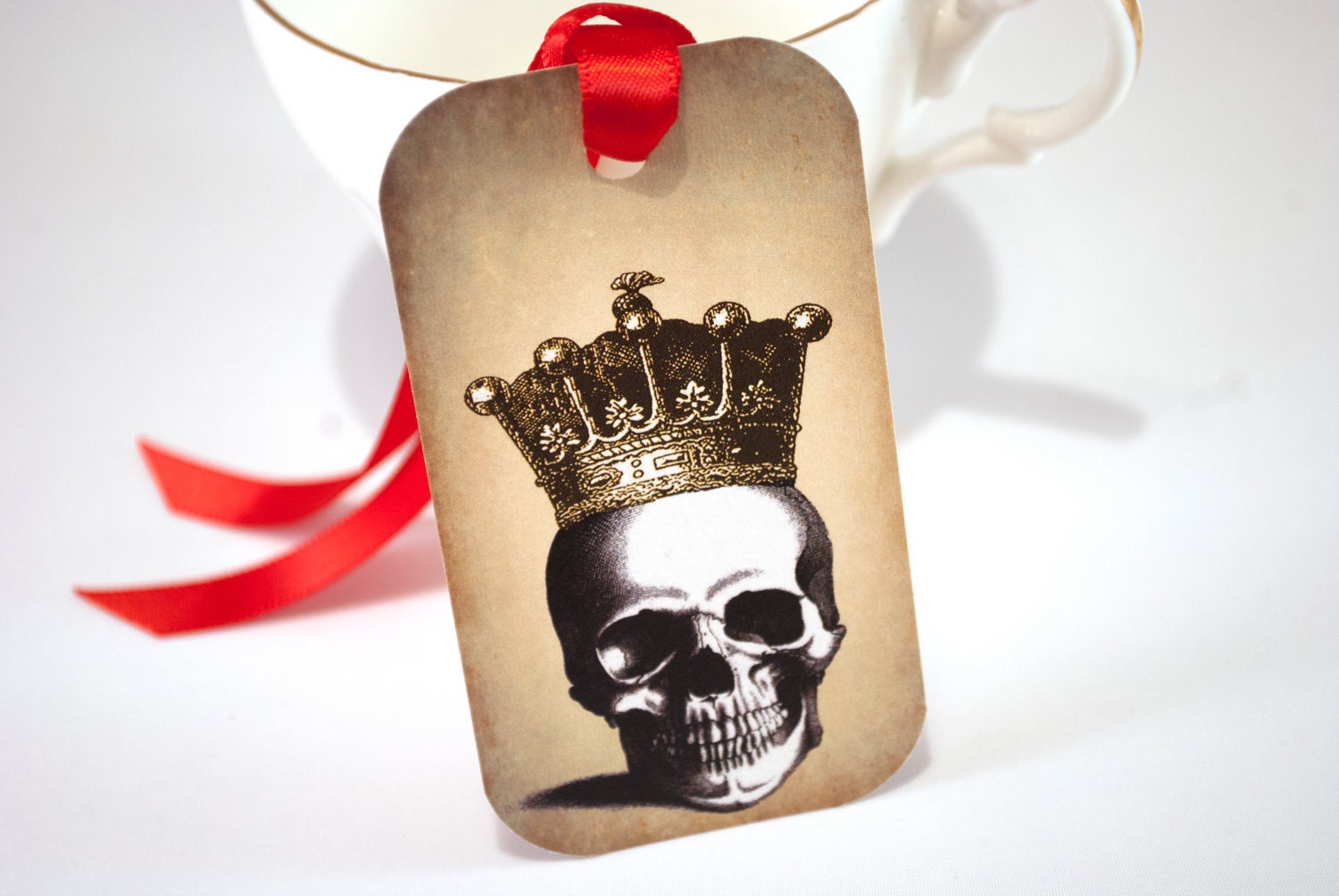 Skull Gift Tags, Hang Tag, Halloween Gift Tags, Happy Halloween