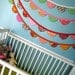 Scalloped Fabric Bunting/Garland - Pink