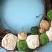 BEST SELLER - The Waverly - Fabric Rose Wreath - 18 inch - Ready to Ship