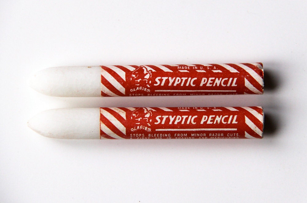 A Barber's Styptic Pencils (a pair)