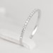 Diamond Wedding Band 14K White Gold - SALE