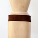 1970s Belt / Vintage Wide Suede Belt