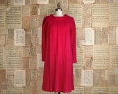 vintage 60s boucle mod tent dress m/l