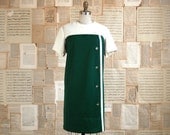 vintage 60s kelly mod mini dress l/xl