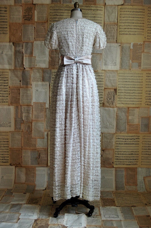 vintage 60s lace dolly maxi dress s