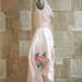 vintage 50s pink silk organza dress
