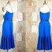 vintage 70s cobalt slip dress s/m