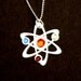 3 Stone Science Symbol necklace