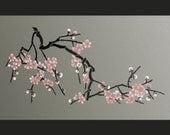 STENCIL - Japanese Cherry Blossoms - Large Branch Stencil for Walls - DIY Home Decor