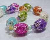 Pastel Ice Flake Quartz Necklace