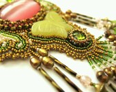 SALE Bohemian Art Nouveau Pendant Necklace