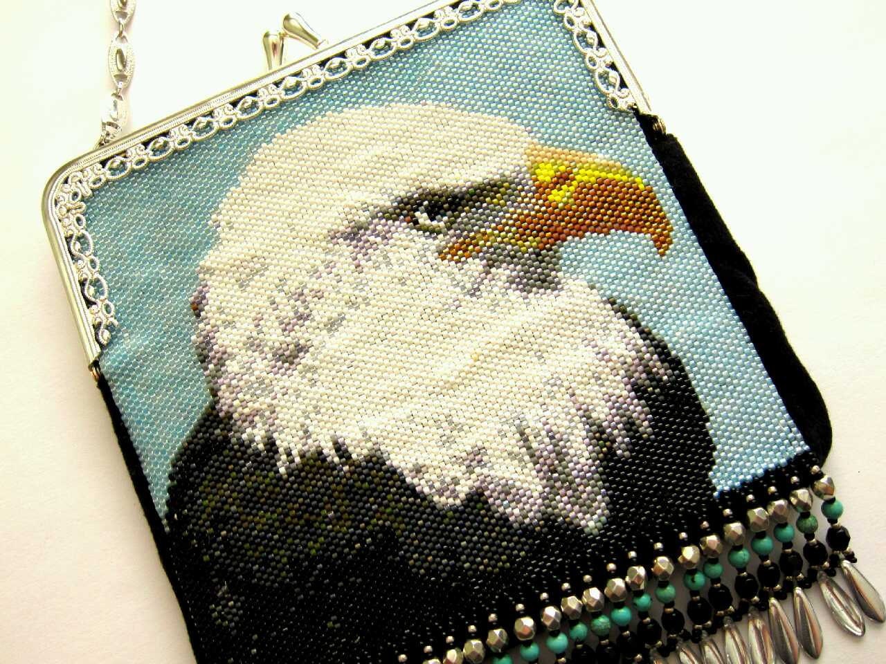 SALE Eagle Clutch Purse