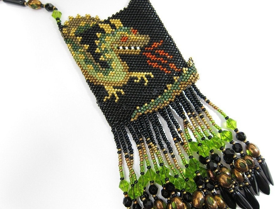 SALE Dragon Amulet Necklace