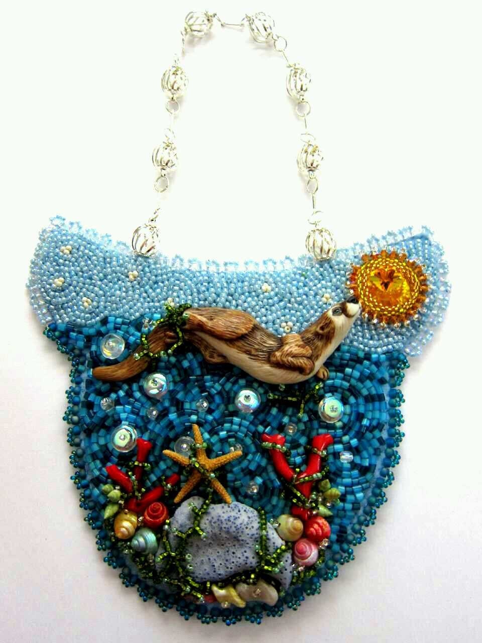SALE Otter Days of Summer Beaded Wall Decoration