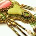 SALE Bohemian Art Nouveau Pendant Necklace