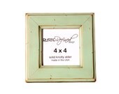 4x4 square picture frame -seafoam green