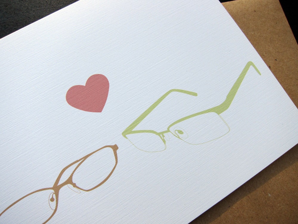 Glasses Love: Single Card