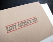 Happy Father's Day (on natural paper): Single Card