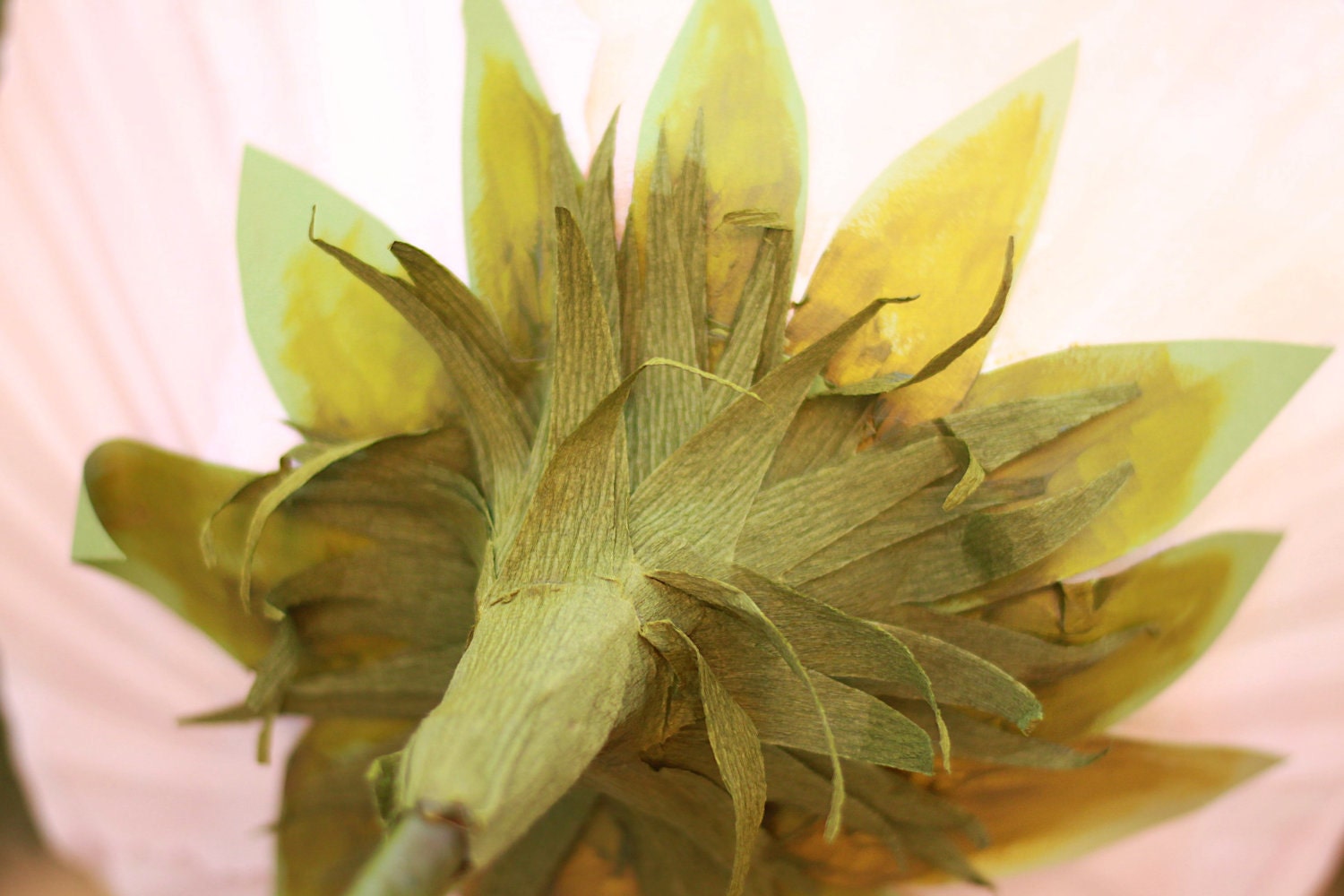 Handpainted oversized paper flower (poppy)