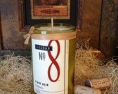Recycled Wine Bottle Candle