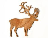 Reindeer Ornament - Cherry Wood