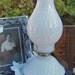 Milk Glass Honey Comb Oil Lamp