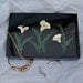 Jewelry Box Black Lacquer Mother of Pearl Inlay
