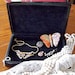 Jewelry Box Black Lacquer Mother of Pearl Inlay