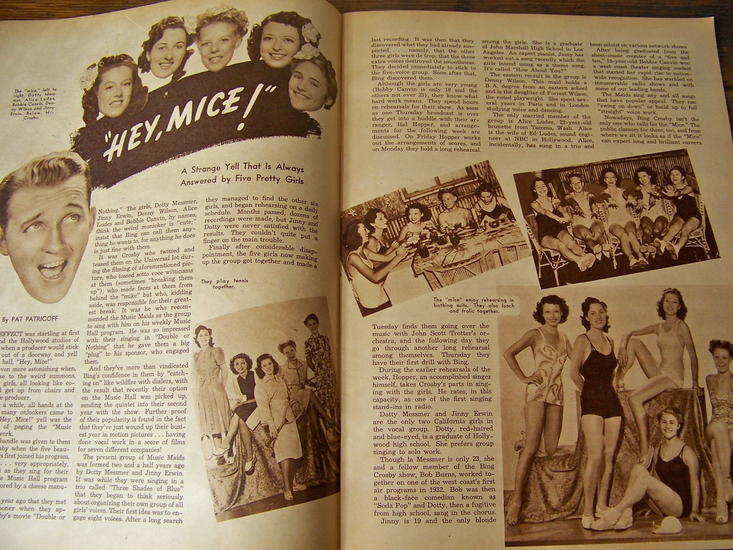 Vintage Magazine Music Makers 1940