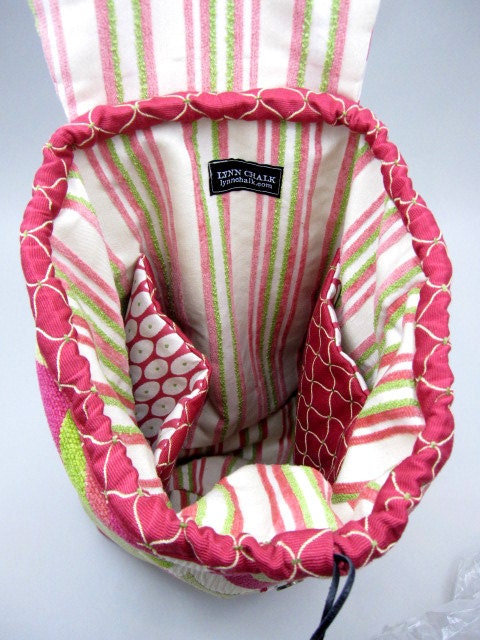 Pink and Green Backpack