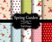 Spring Garden Digital Paper Set Il_170x135