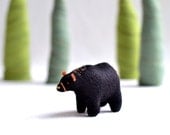 black bear cub - soft sculpture animal