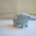 blue glacier spirit bear - felt bear soft sculpture by mountroyalmint