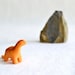 miniature dinosaur figurine - orange brontosaurus
