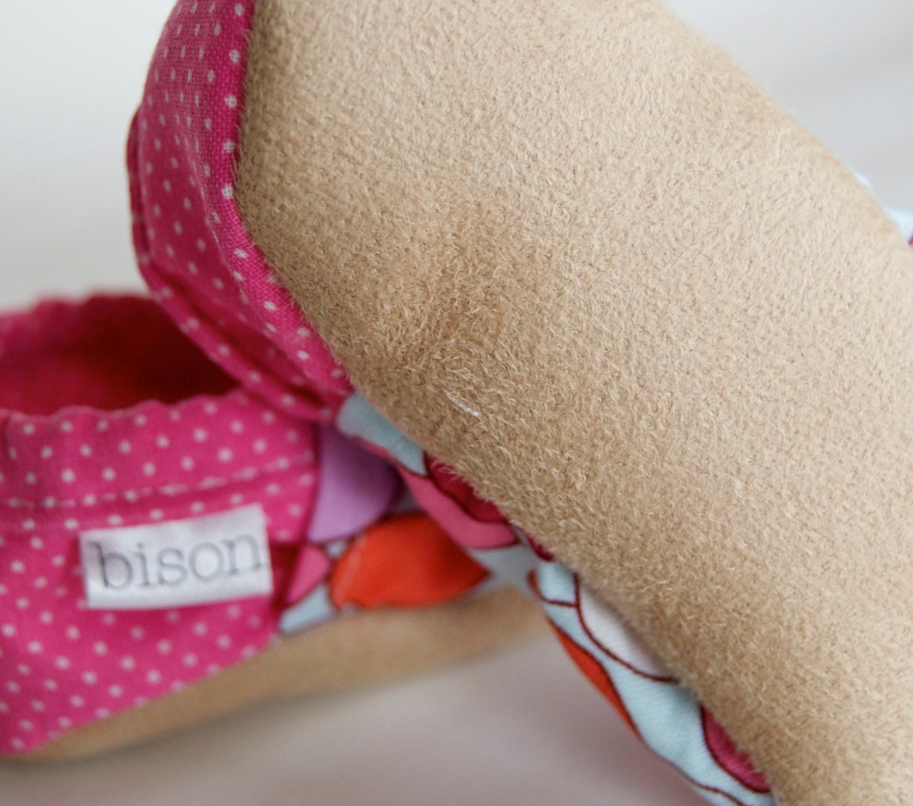 Daydream Bison Booties Size 0 to 6 Months Newborn Infant pink party balloons