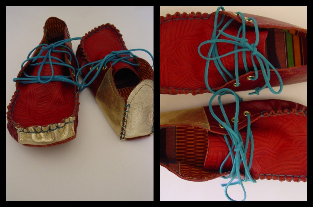 23 TRIBES - custom made  leather moccasins