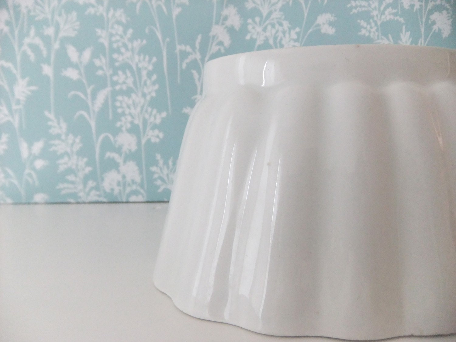 1930s Grimwades Mould / Grimwades White Ceramic Jello Mold / Blancmange Mould - great gift for cooks