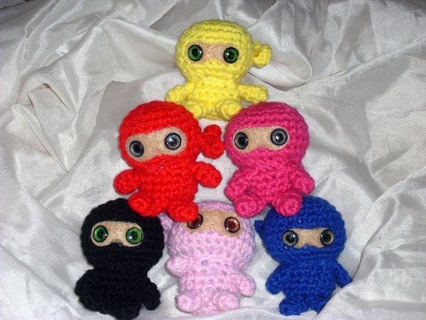 Custom Kawaii Amigurumi Ninja Doll Make Tiny Plush Toy Pick A Color
