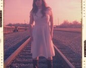 Polyester Blend A-Line Dress
